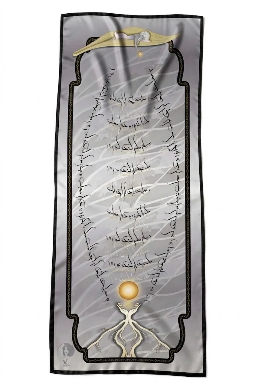 Calligraphy / Design 03 — Textile photograph