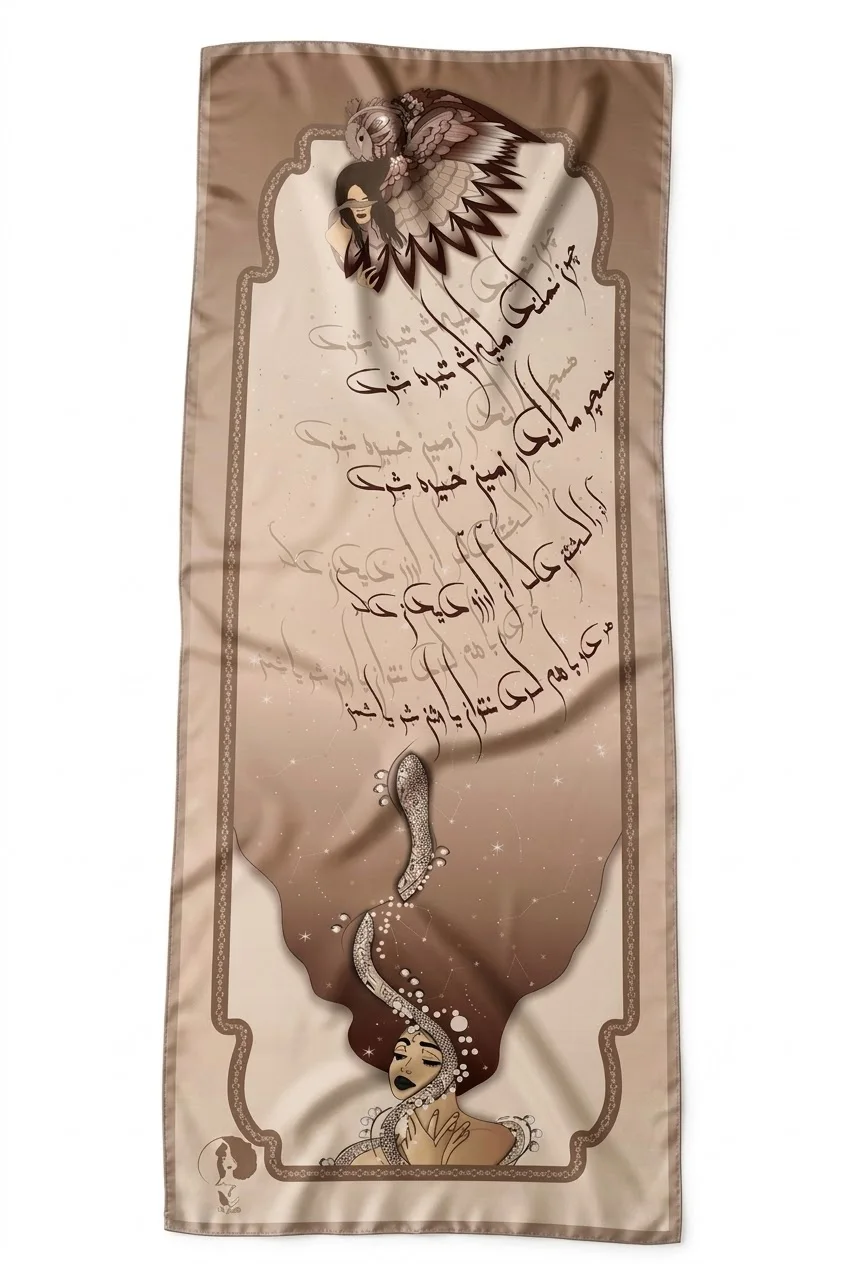 Calligraphy / Design 02 — Textile photograph