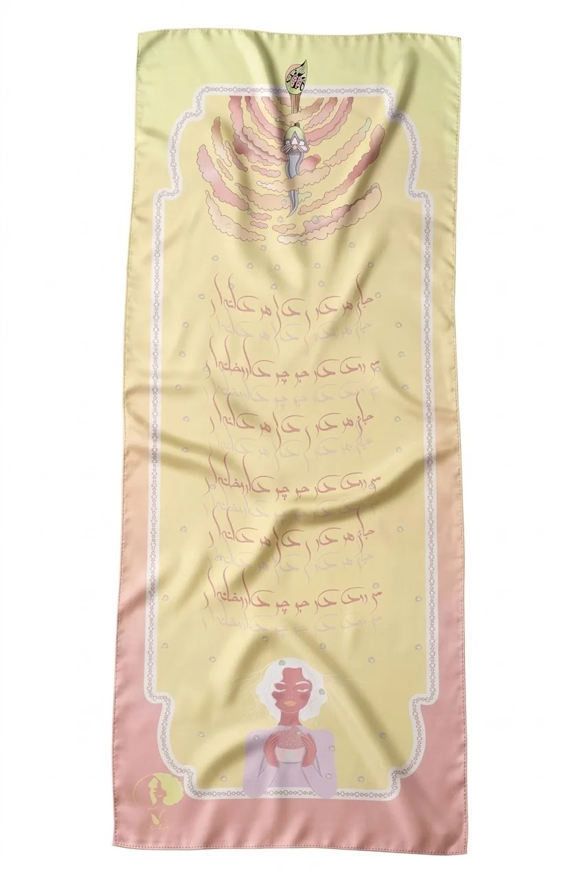 Calligraphy / Design 02 — Textile photograph